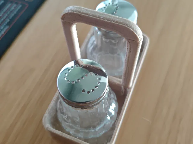 Salt and Pepper Shaker with Handle