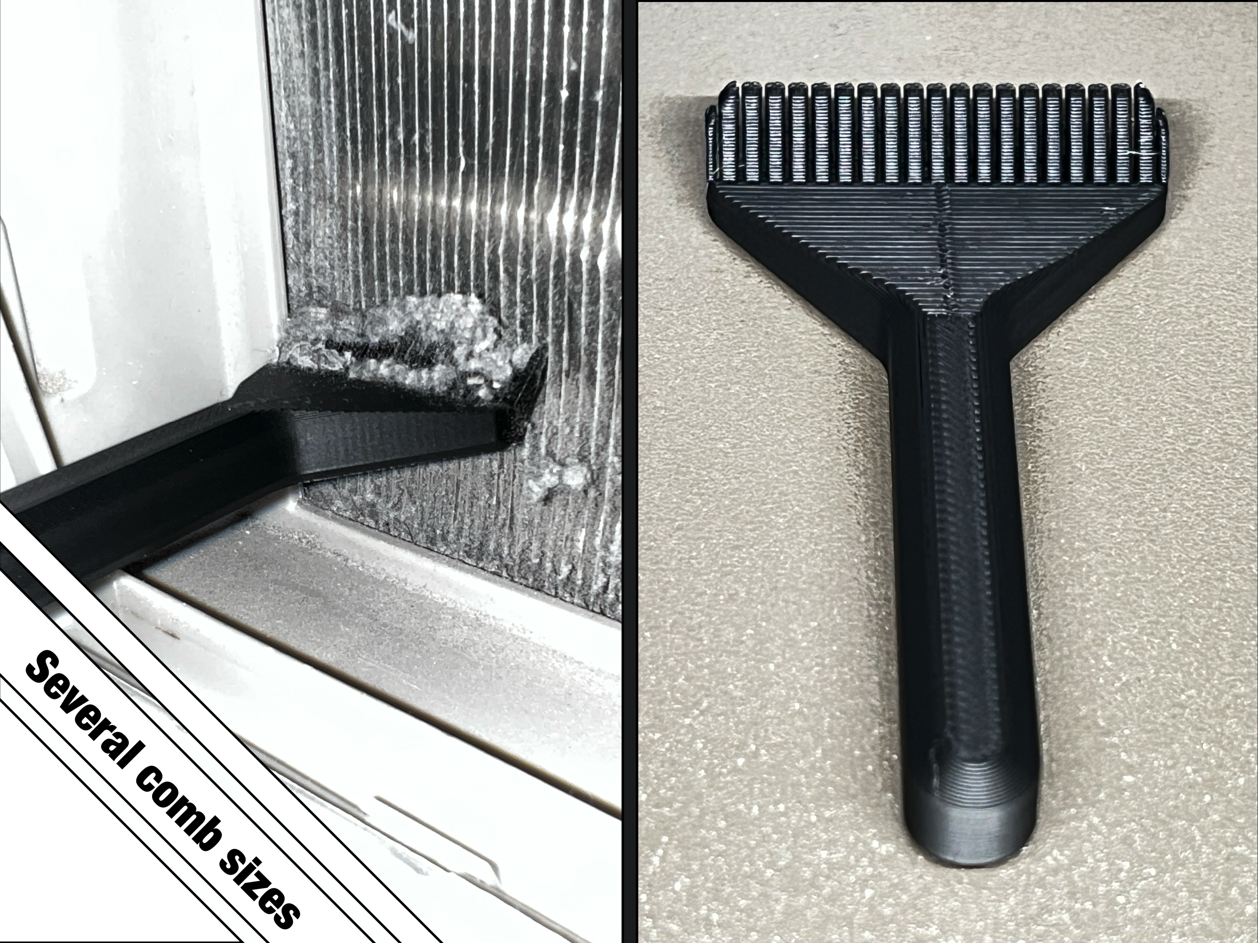 Dryer Comb for Dust Removal