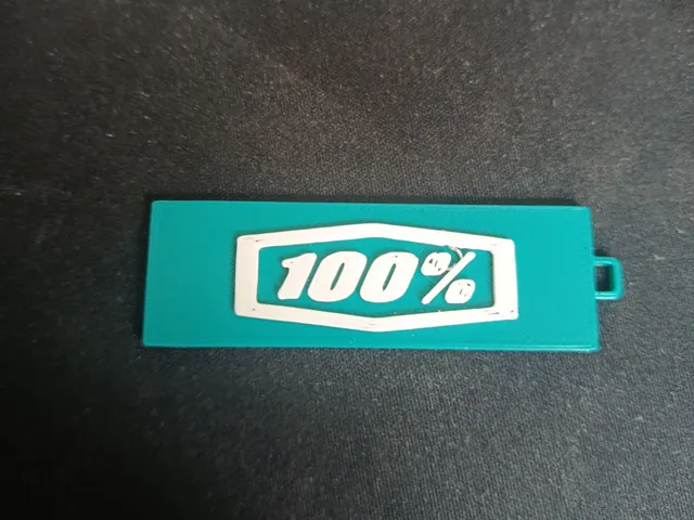 100% keychain