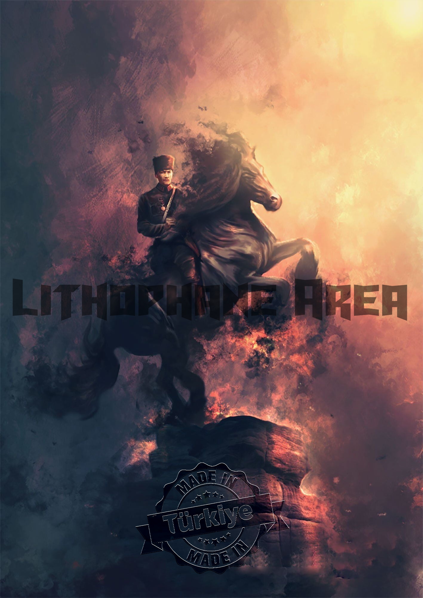 Mustafa Kemal Atatürk Lithophane