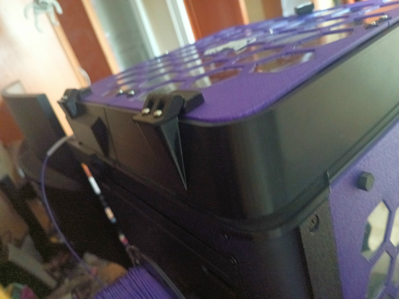 Rear parts of top riser and flat handle for the lid for Flashforge Adventurer 5M (AD5M)