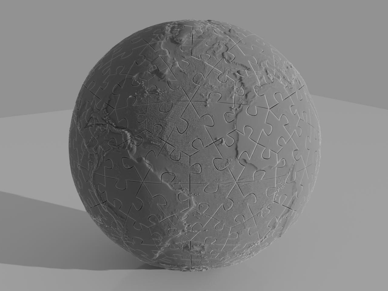 Earth Topography Puzzle