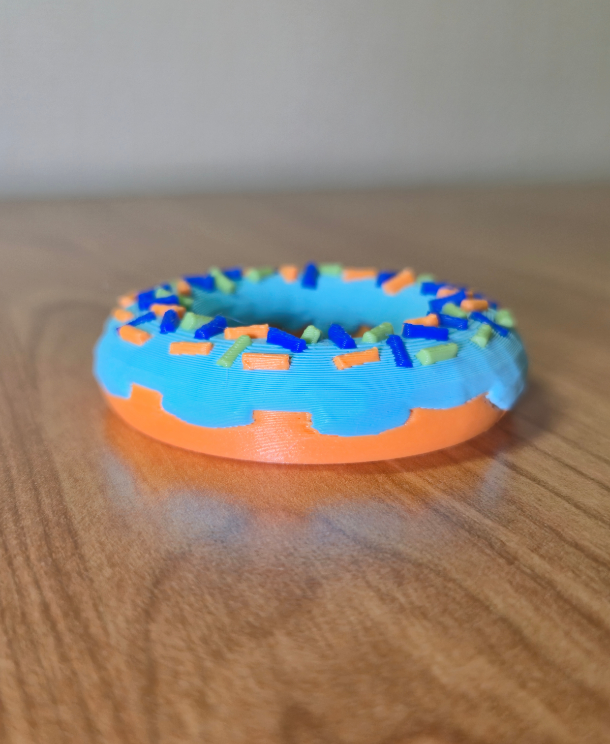 Donut fridge magnet