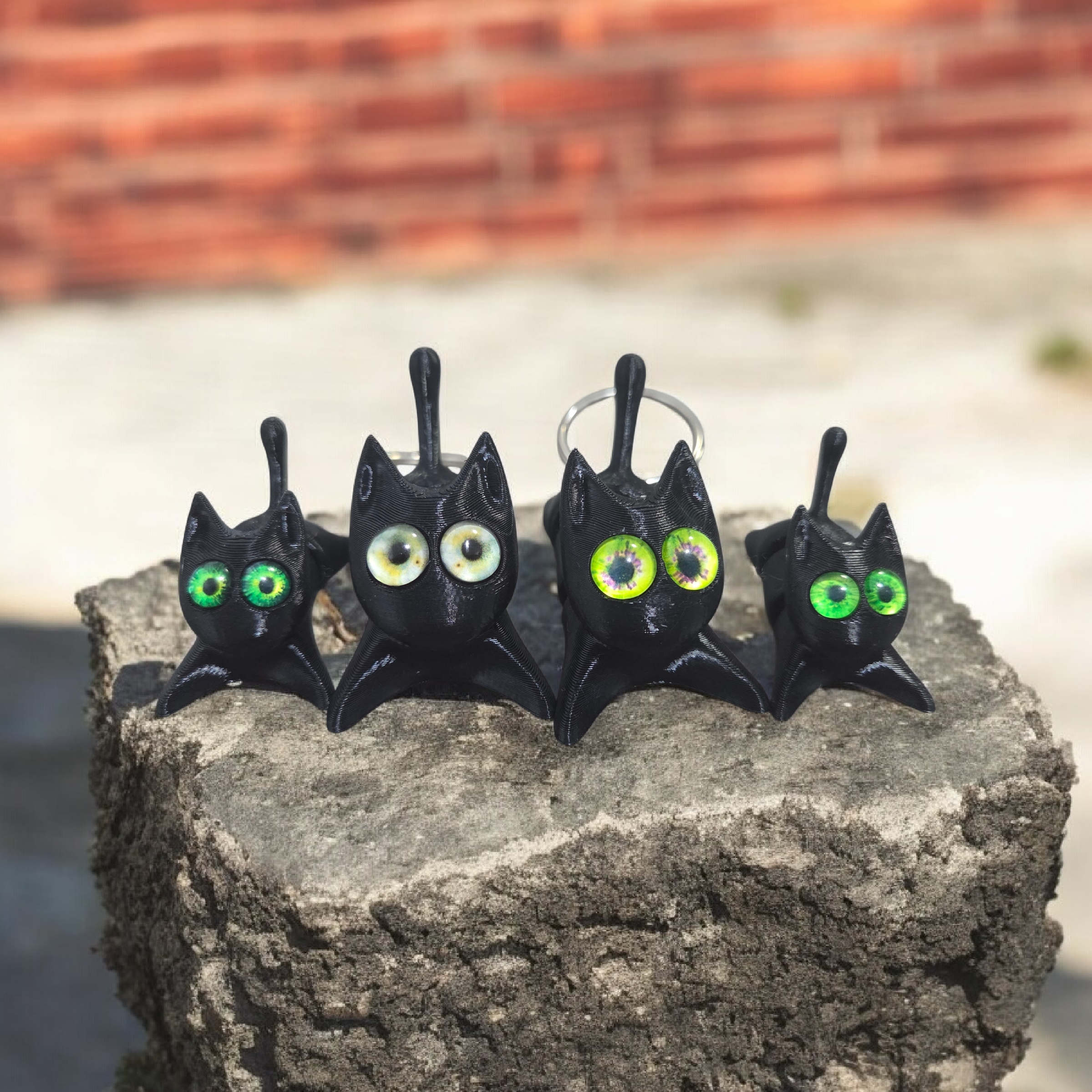 Simple fun flexi cat - 6mm + 8mm glass eye compatible