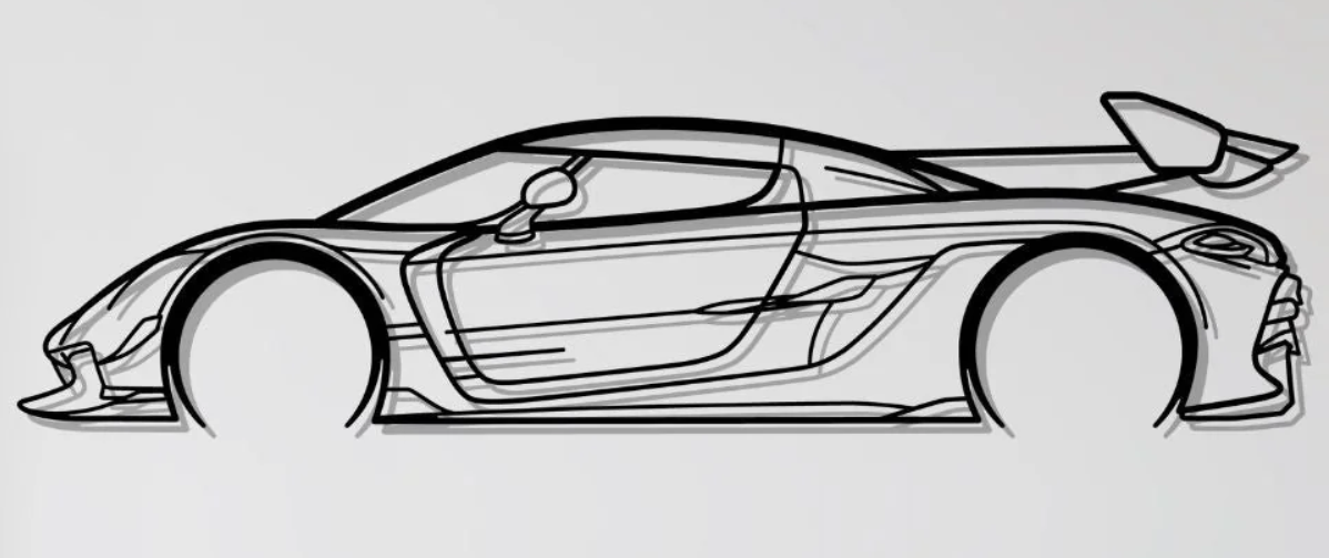Koenigsegg Jesko 2021 Wall Art