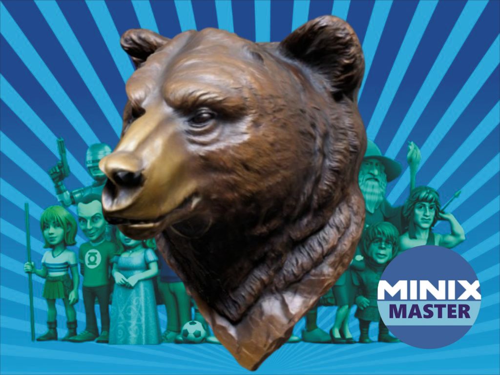 bear bust for wall