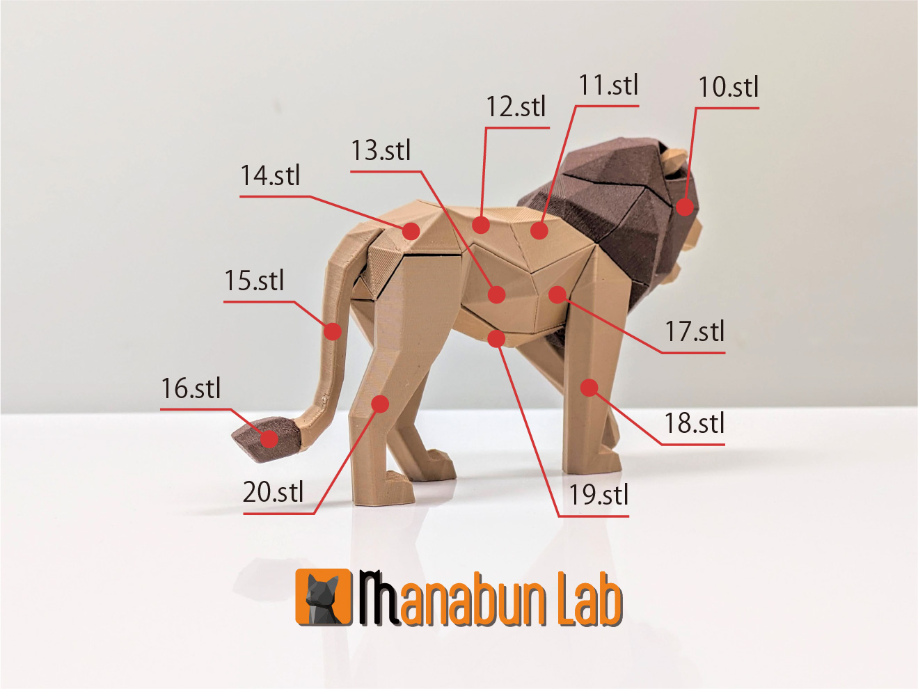 Low Poly Lion Puzzle — miniatura 9