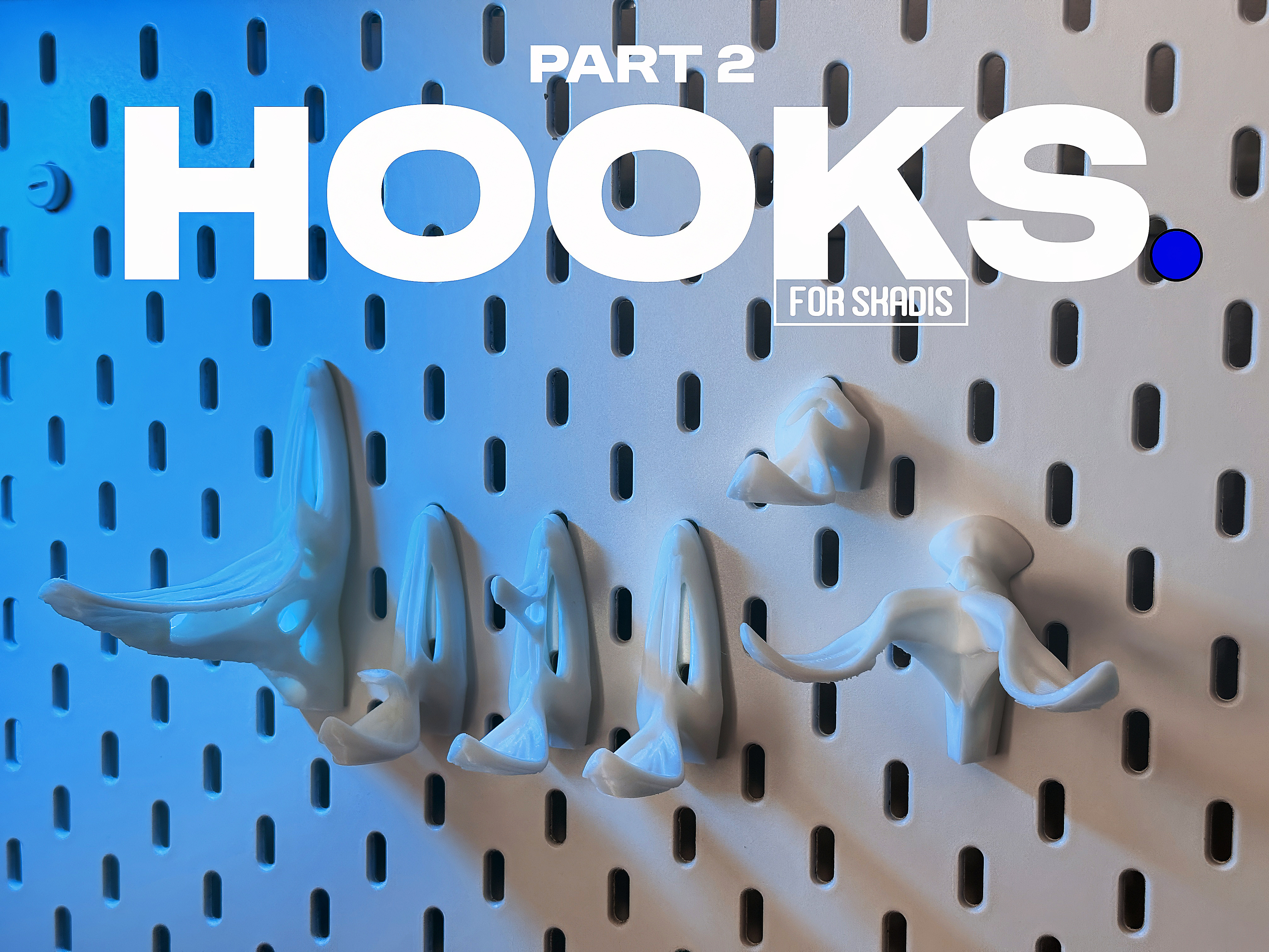 Hooks part 2 (for IKEA Skadis Pegboard)