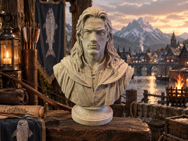 Bard the Bowman — Bust Inspired by J. R. R. Tolkien’s Writings