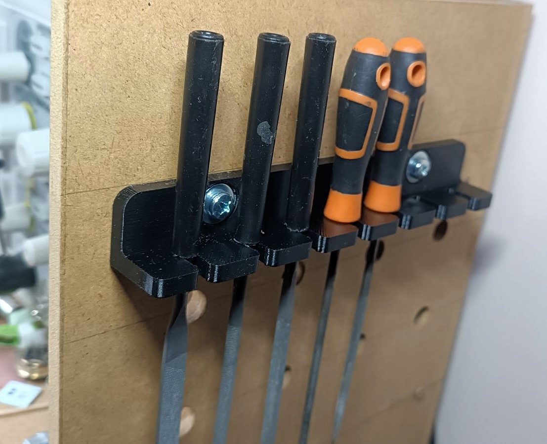 Needle files holder for the wall / boards