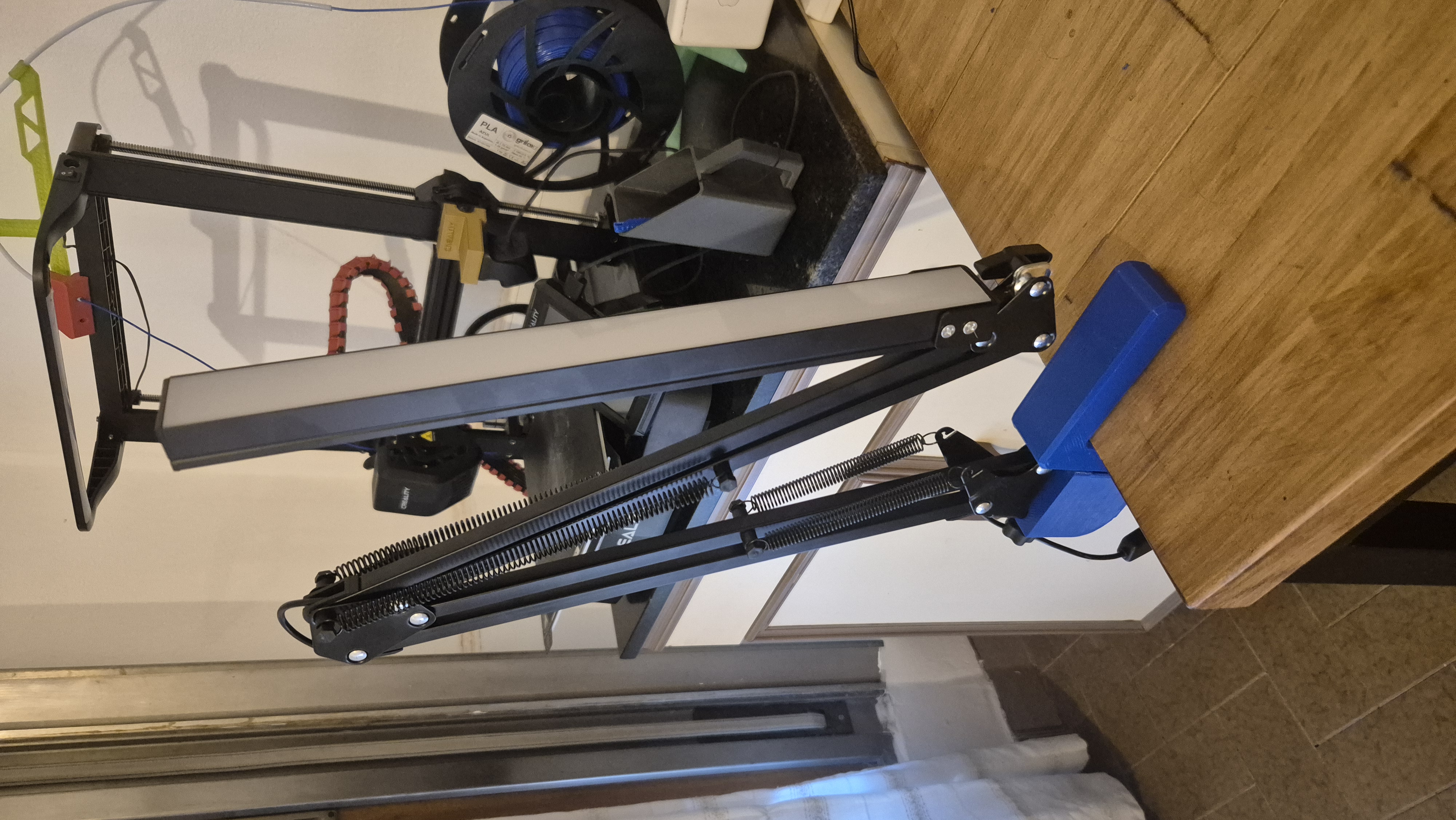 Articulated LED Lamp holder for Modular Desk Clamp