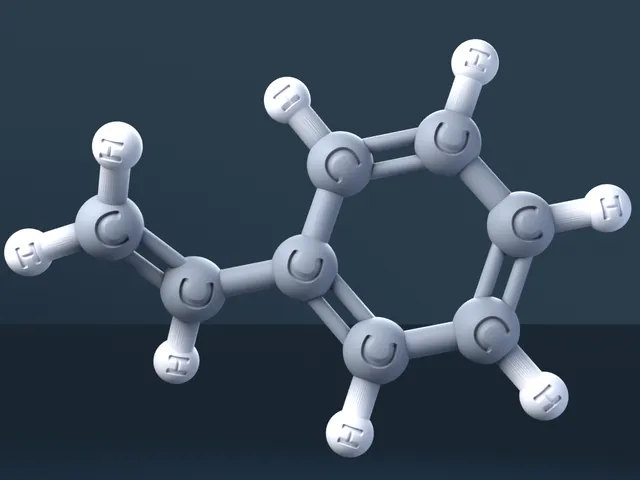 Styrene 3D Molecular Model — CAS 100-42-5