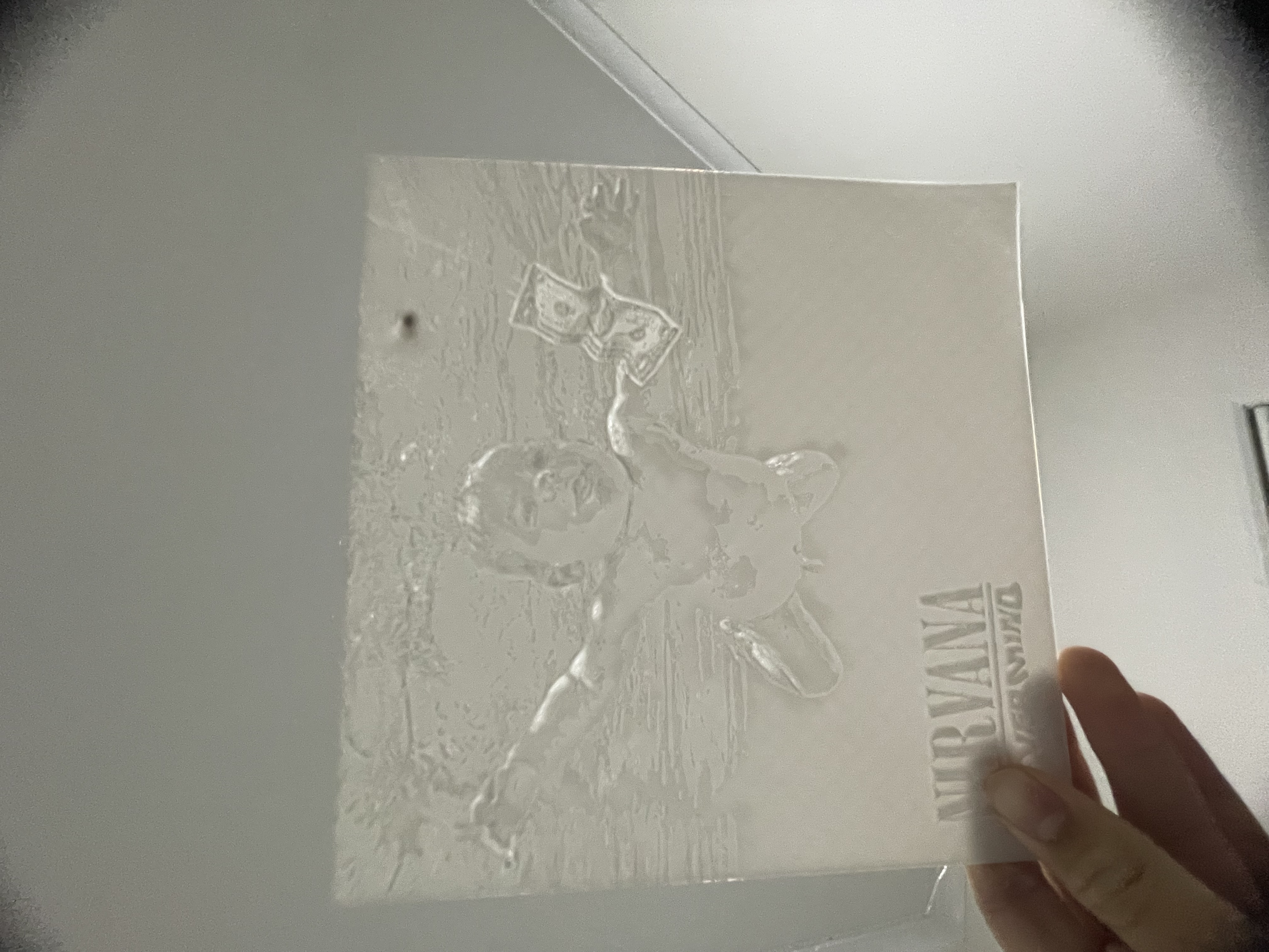 NIRVANA NEVERMIND ALBUM COVER LITHOPHANE