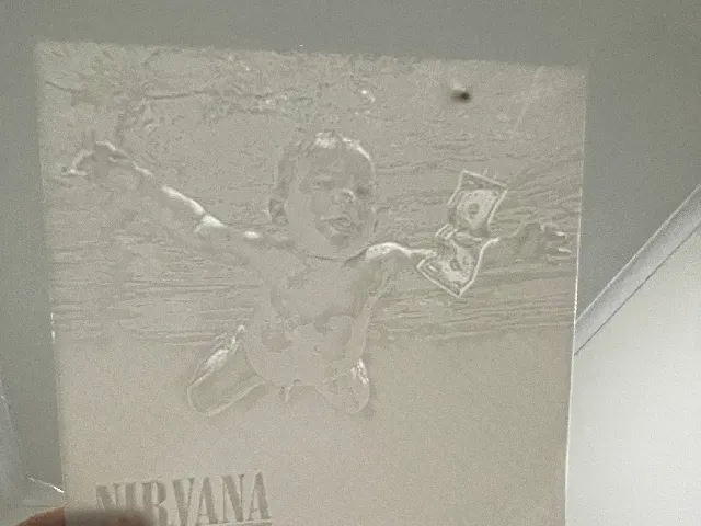 NIRVANA NEVERMIND ALBUM COVER LITHOPHANE