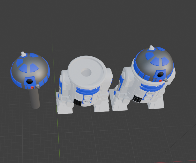 Miniatura 7 do modelo 3D Star Wars DJ Knobs - BB8 R2D2 & R4