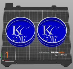 Simple Customizable Blank Coaster and Holder set