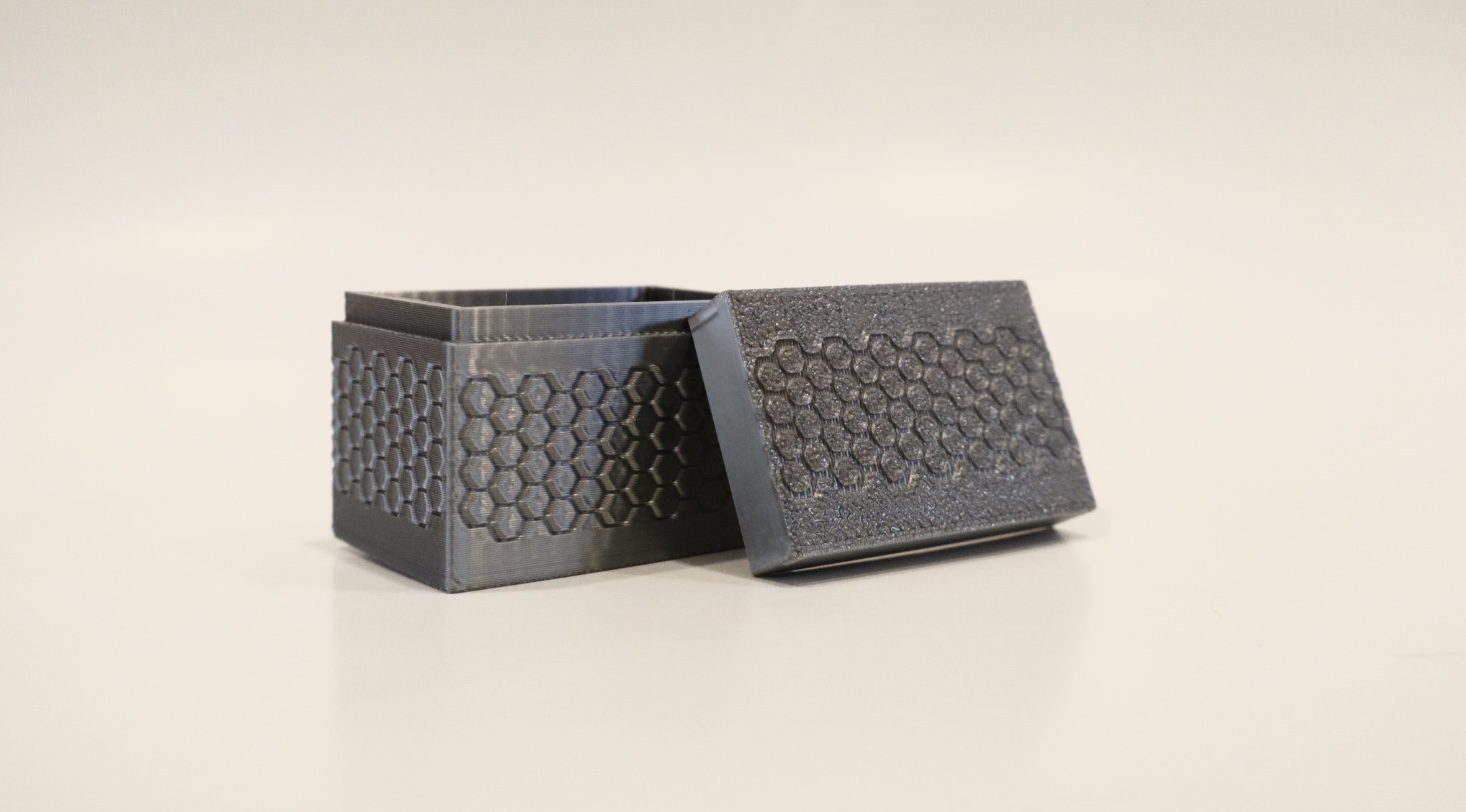 Honeycomb Box with Snap-On Lid
