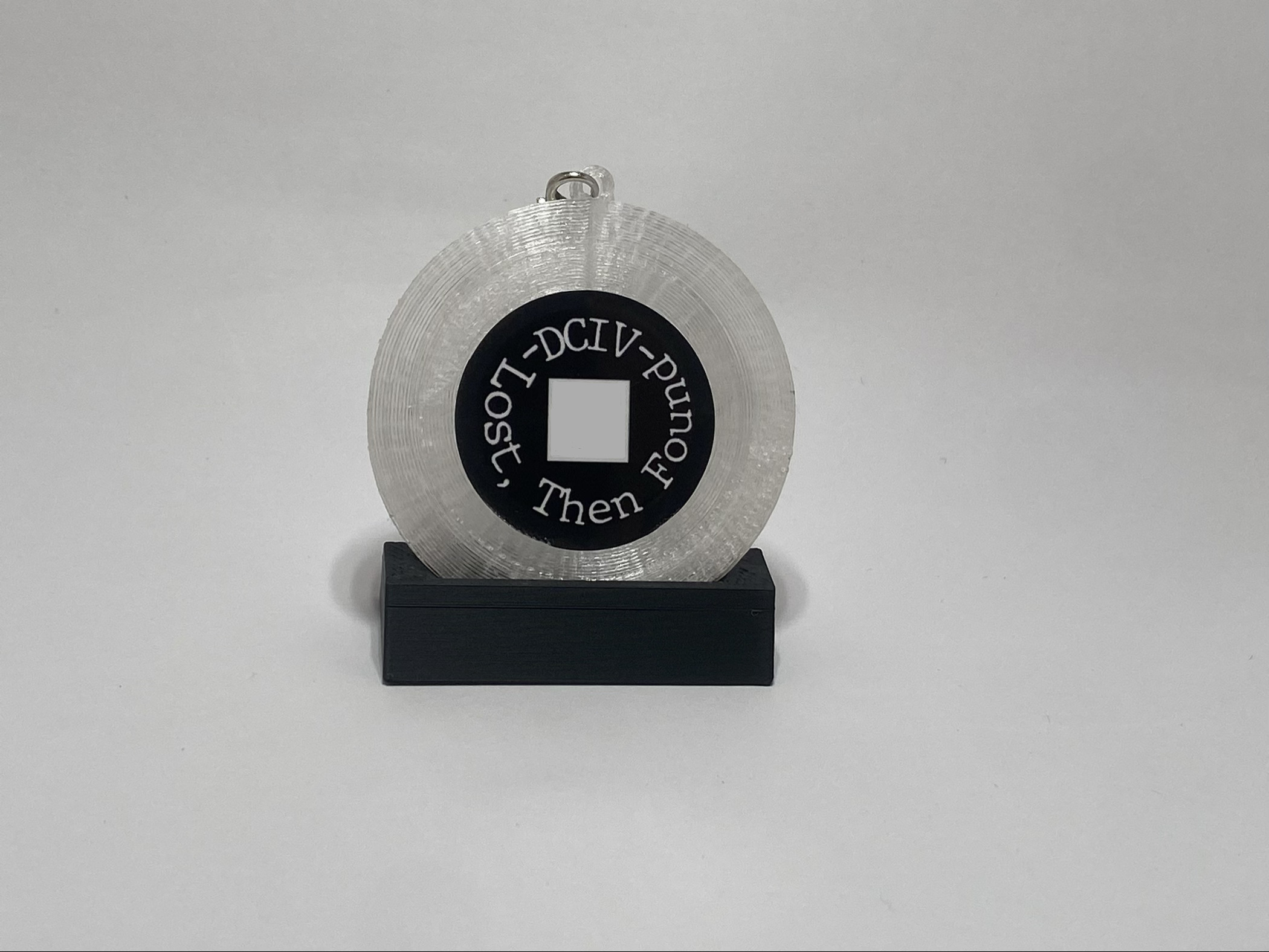 vinyl NFC keychain