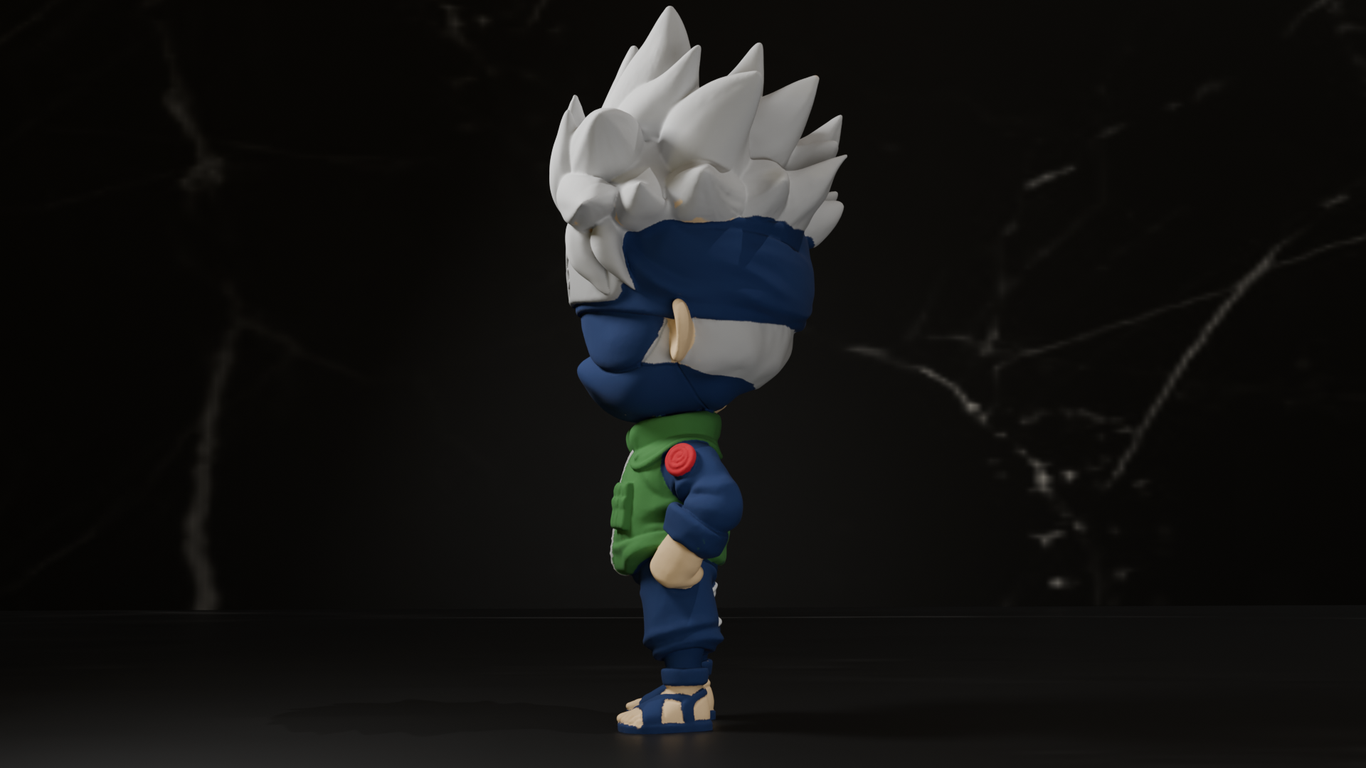 Miniatura 3 do modelo 3D Chibi Kakashi - Naruto