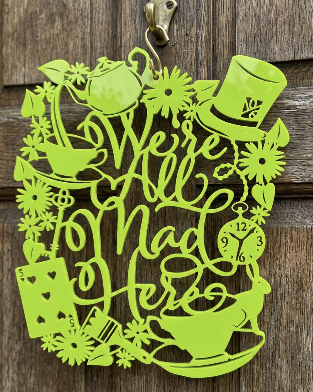 We are all Mad here - Alice in Wonderland 2d home decor 3D model