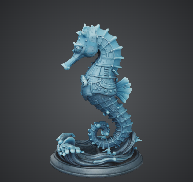 Steampunk Seahorse – Mechanical Ocean Fantasy