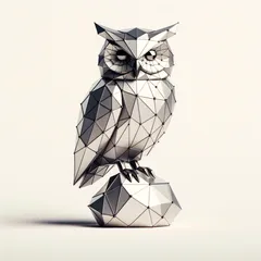 Low poly owl