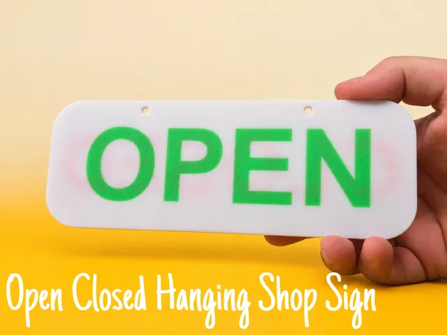 Open Closed Hanging Shop Sign