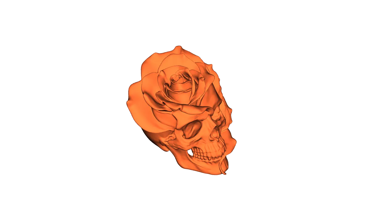 THE SKELETON HEAD ROSE / FORBIDDEN ROSE / GOTHIC by Sektor 7