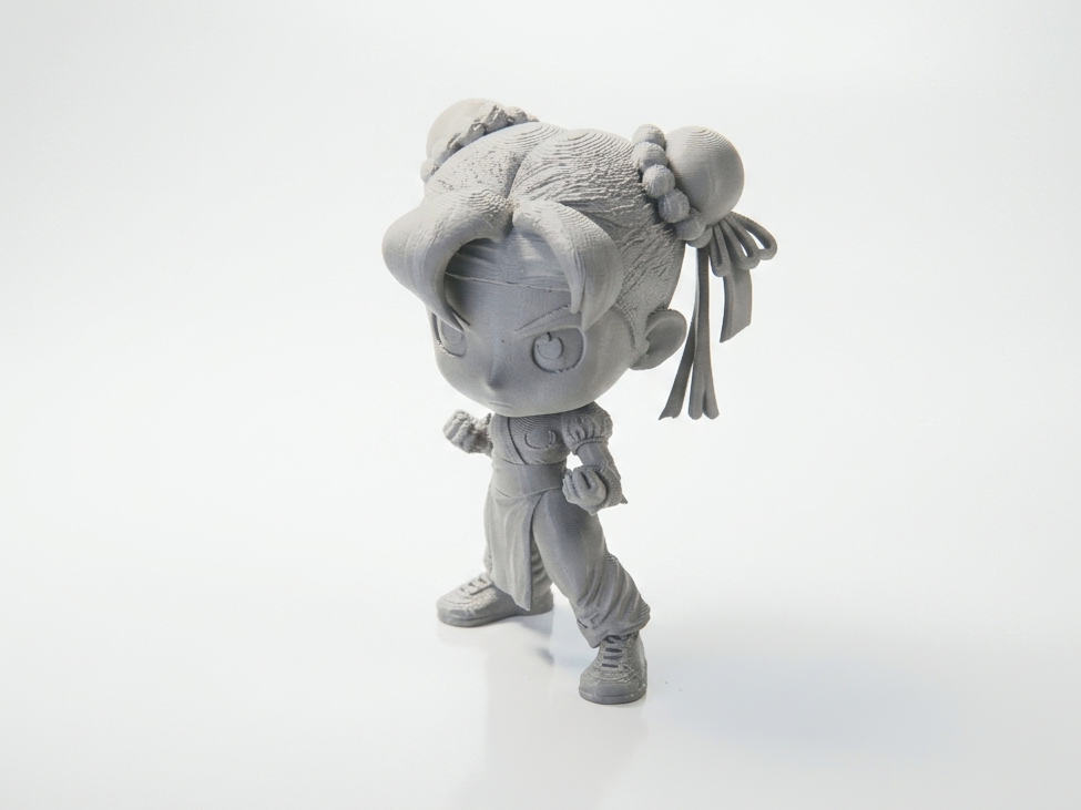 Chibi Chun Li Figurine Cute Character 3D Printable
