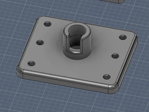 Camper Ladder Ball Attachment Socket - 34mm Diameter