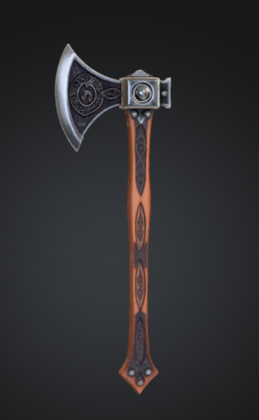 Ornate Viking Battle Axe – Decorative Fantasy Weapon