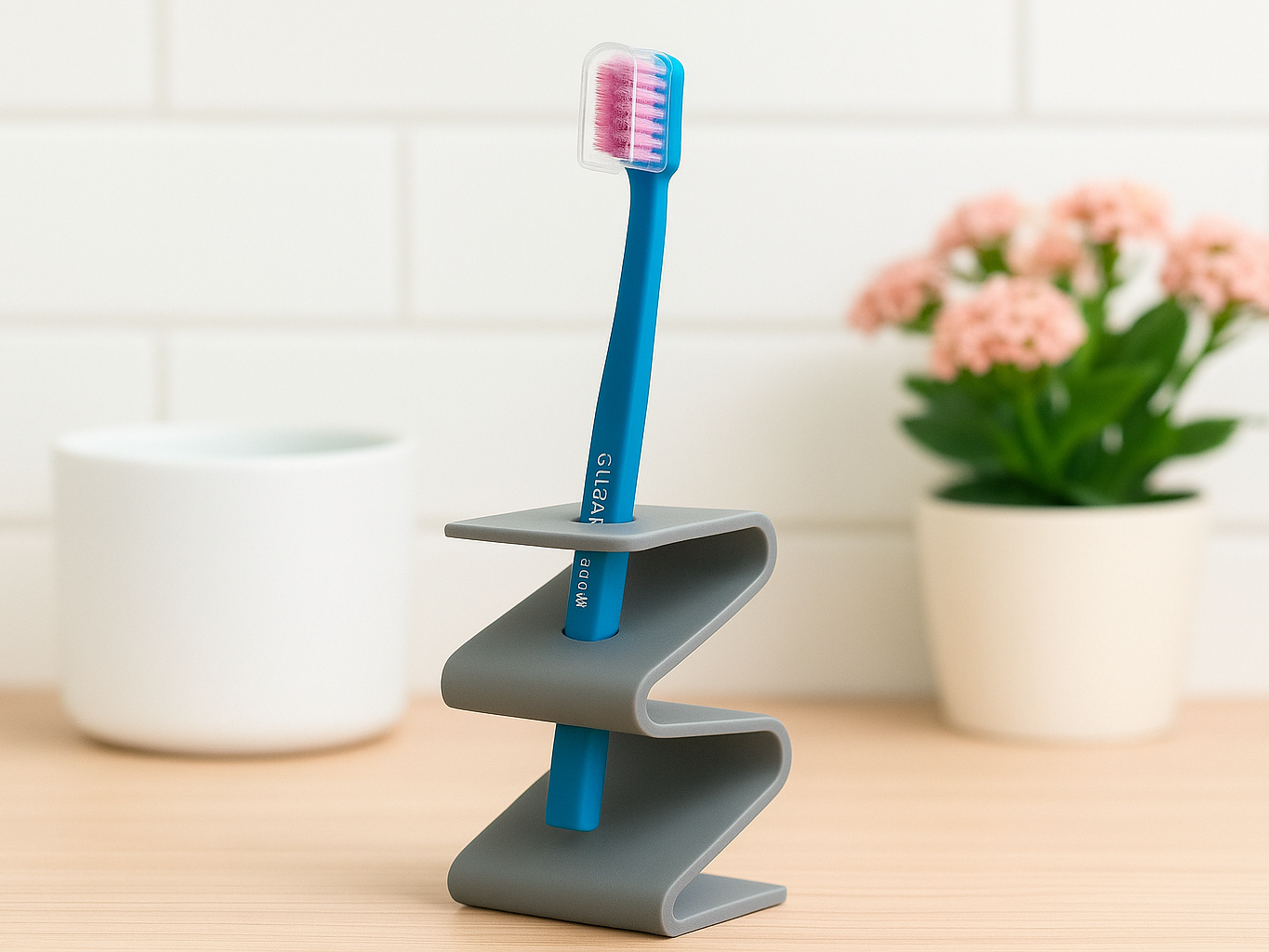 Wavy Toothbrush Stand