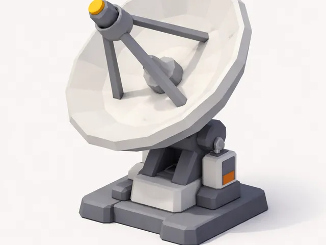 Low Poly Satellite Dish