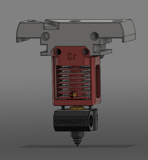 Dragon Burner Creality Spider Mount 3D model