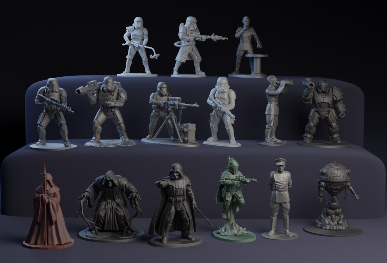 Star Wars Little Green Army Men : The Empire Side Set