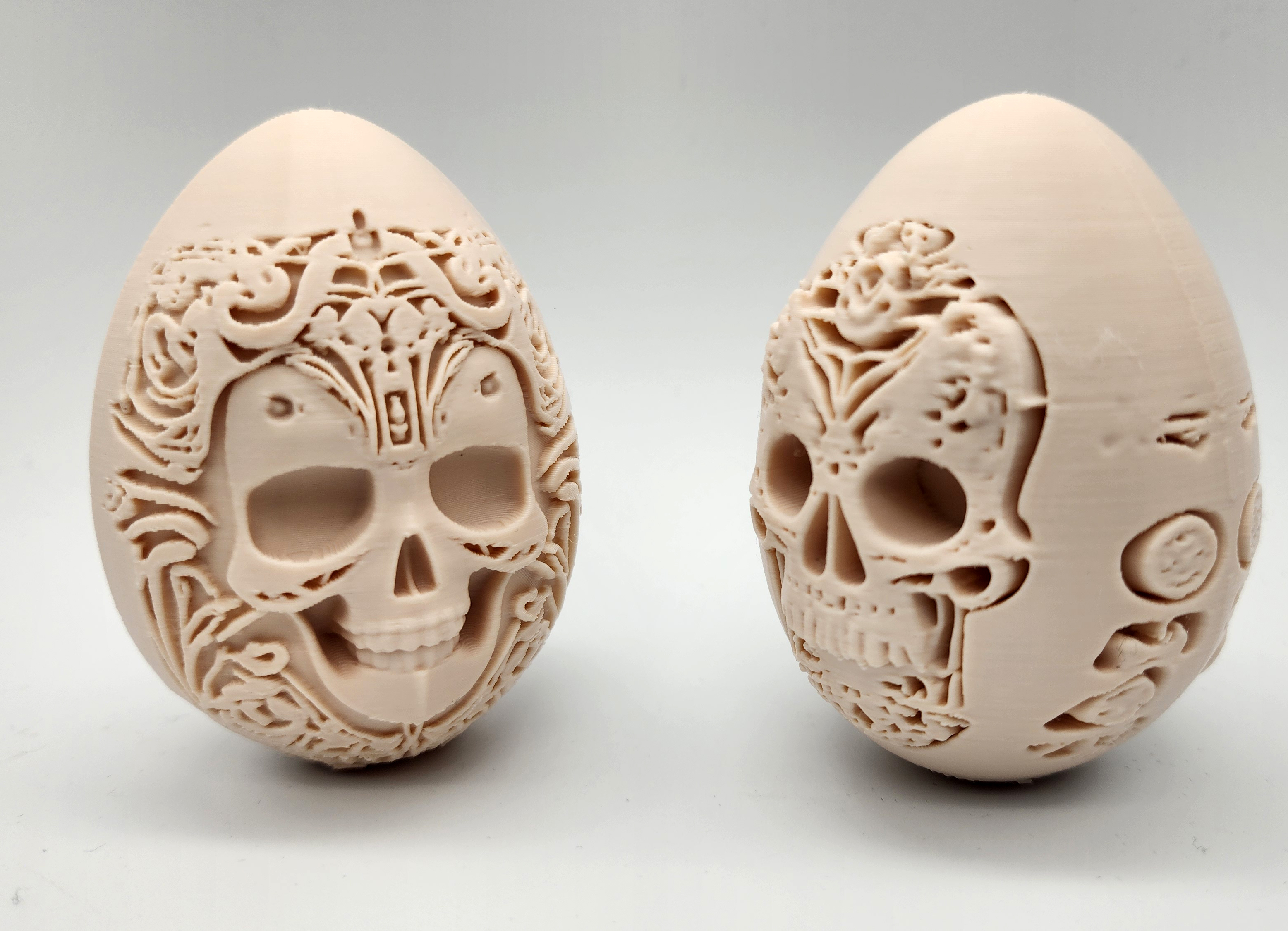 2 Carved Skull Eggs — miniatura 3