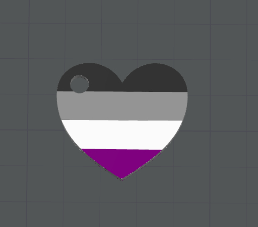 Asexual Keychain