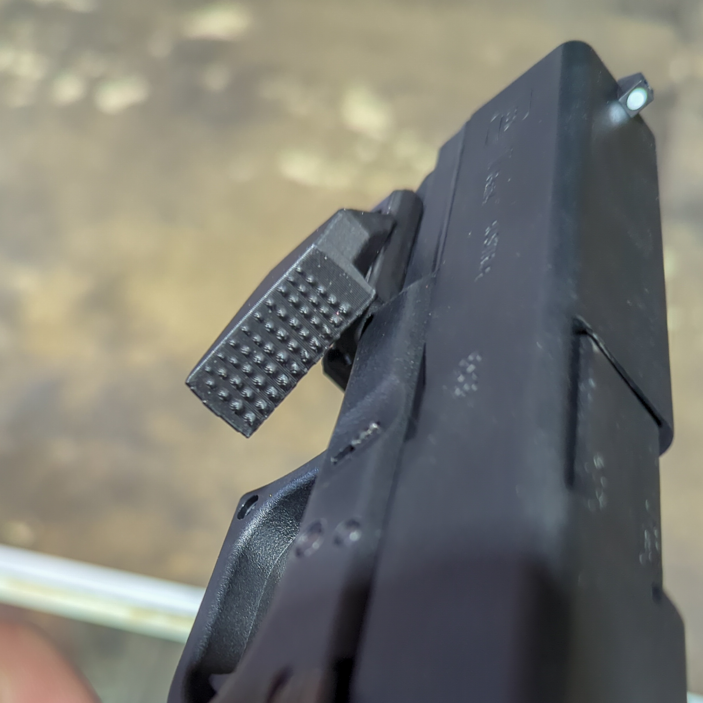 Gas Pistol thumb rest