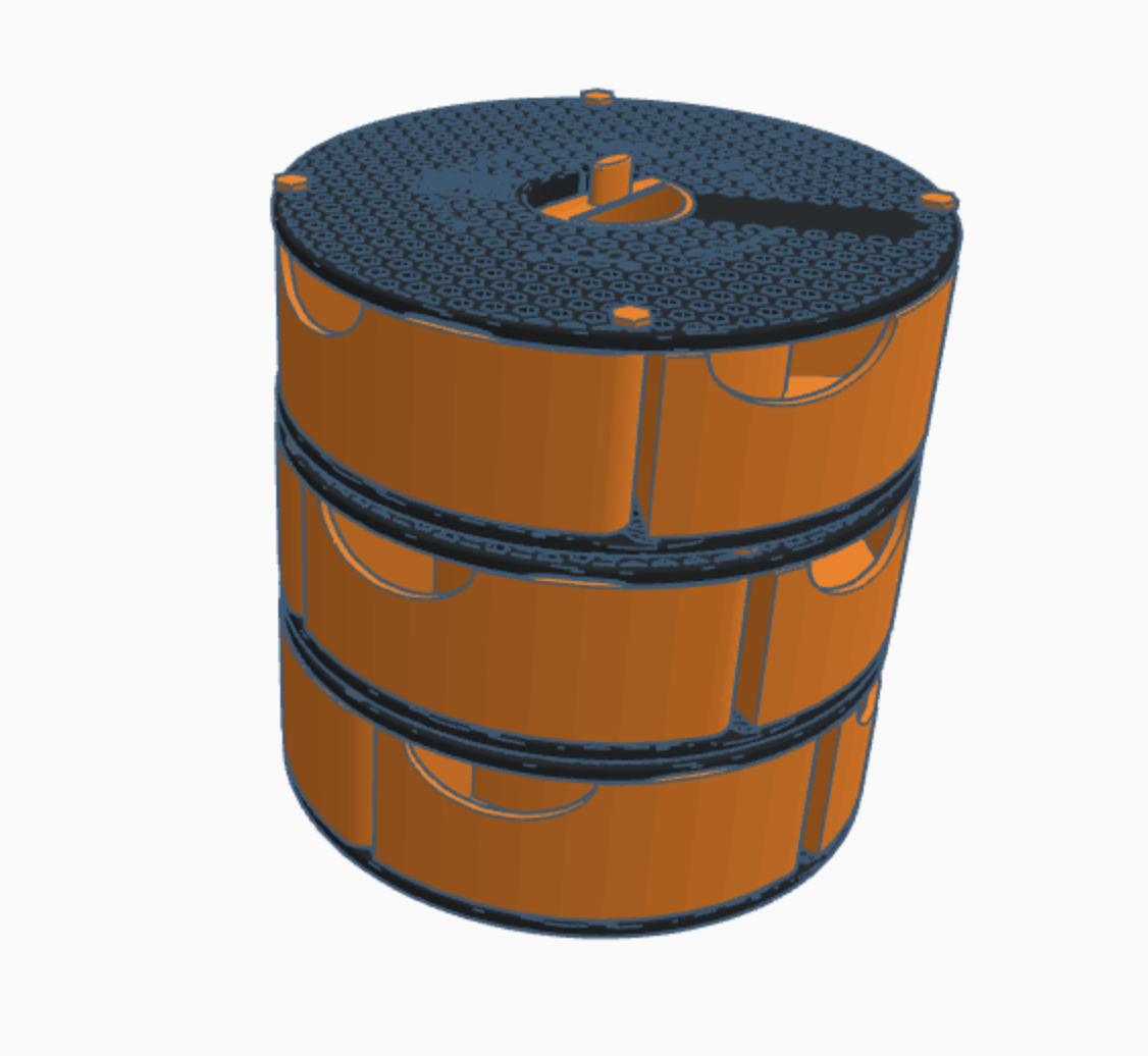 Rotating stackable Prusament spool swing-out storage — miniatura 4