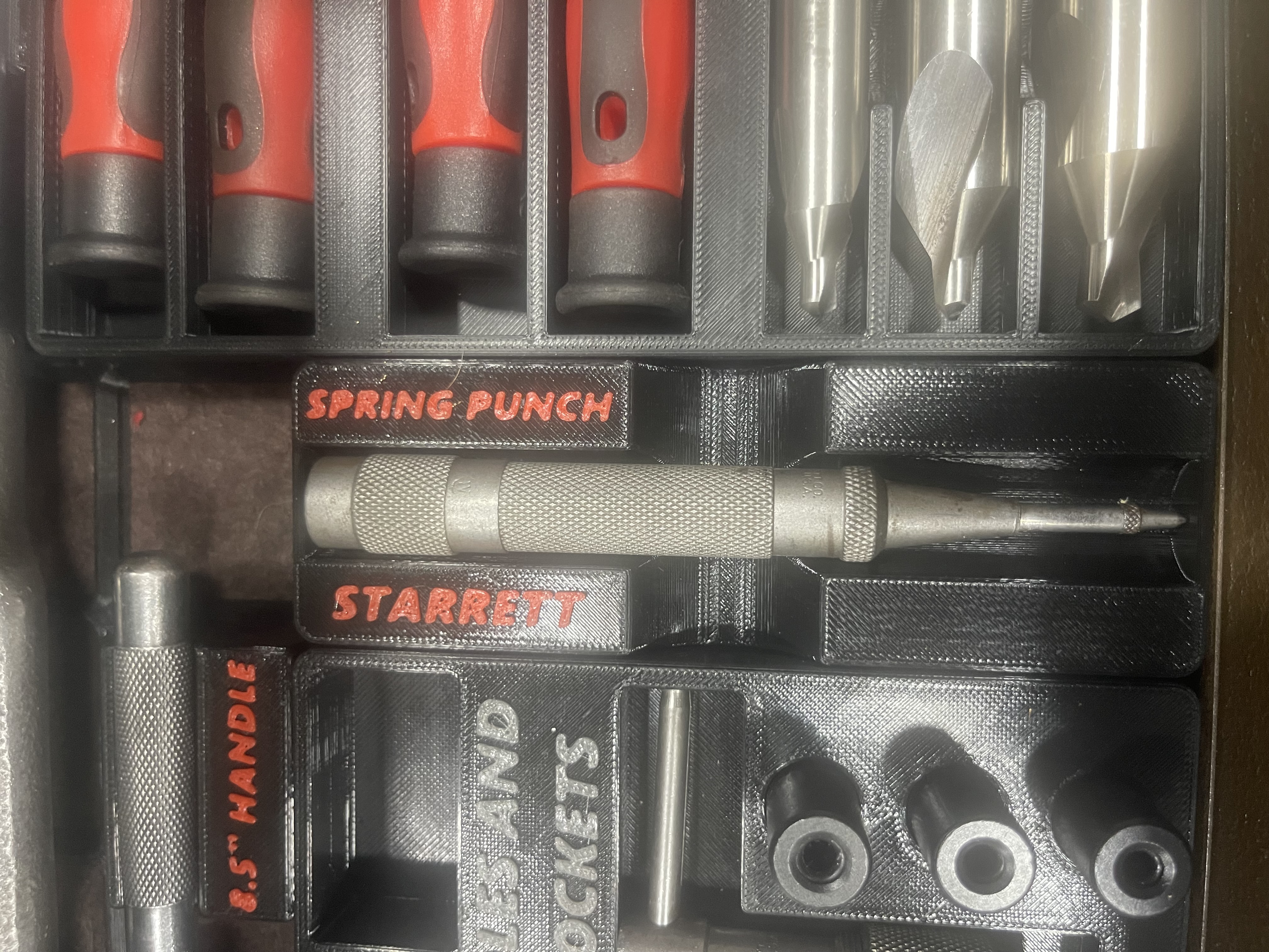 GRIDFINITY STARRETT SPRING PUNCH HOLDER