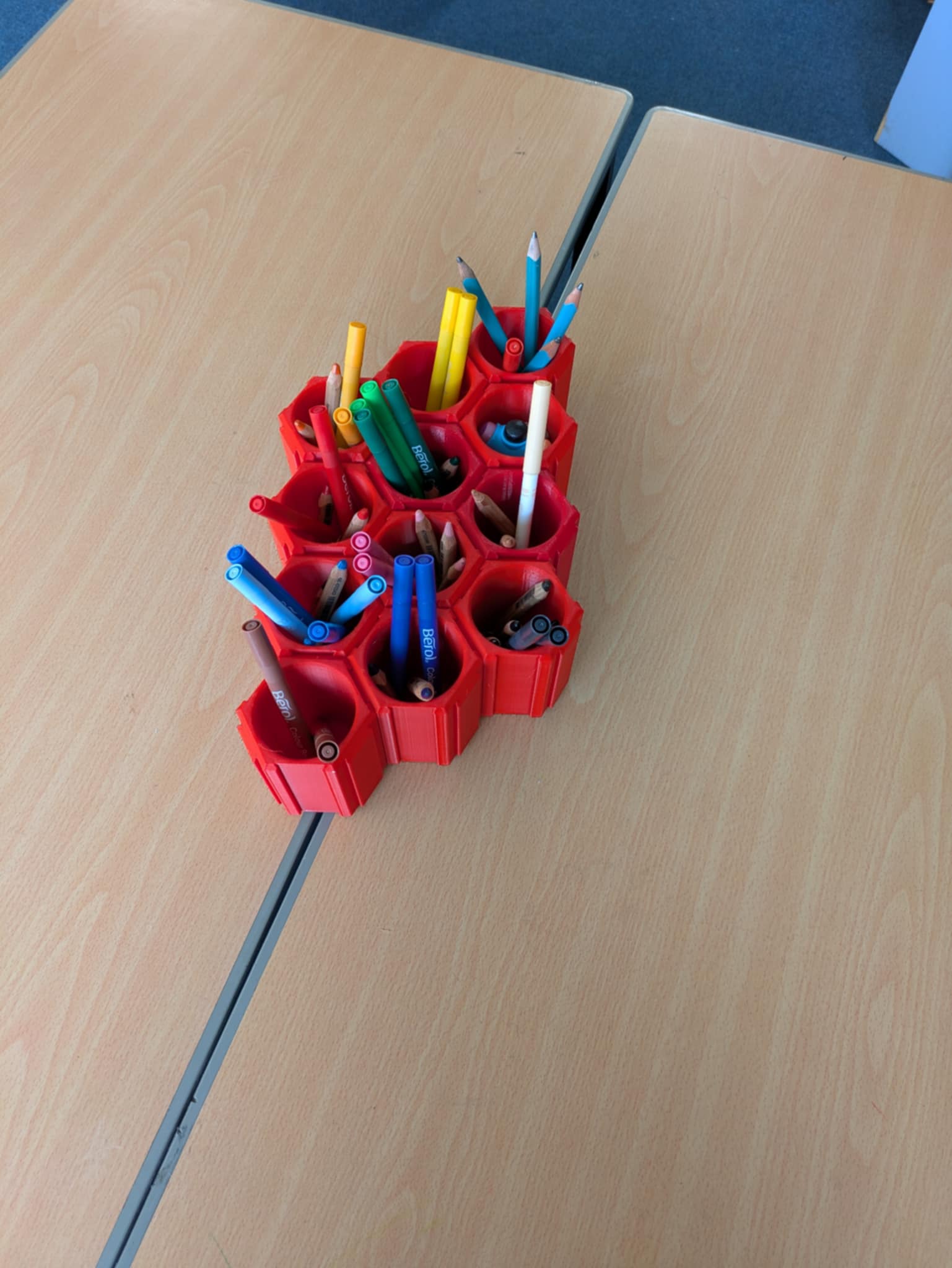 Interlocking Hexagon Pencil Pot