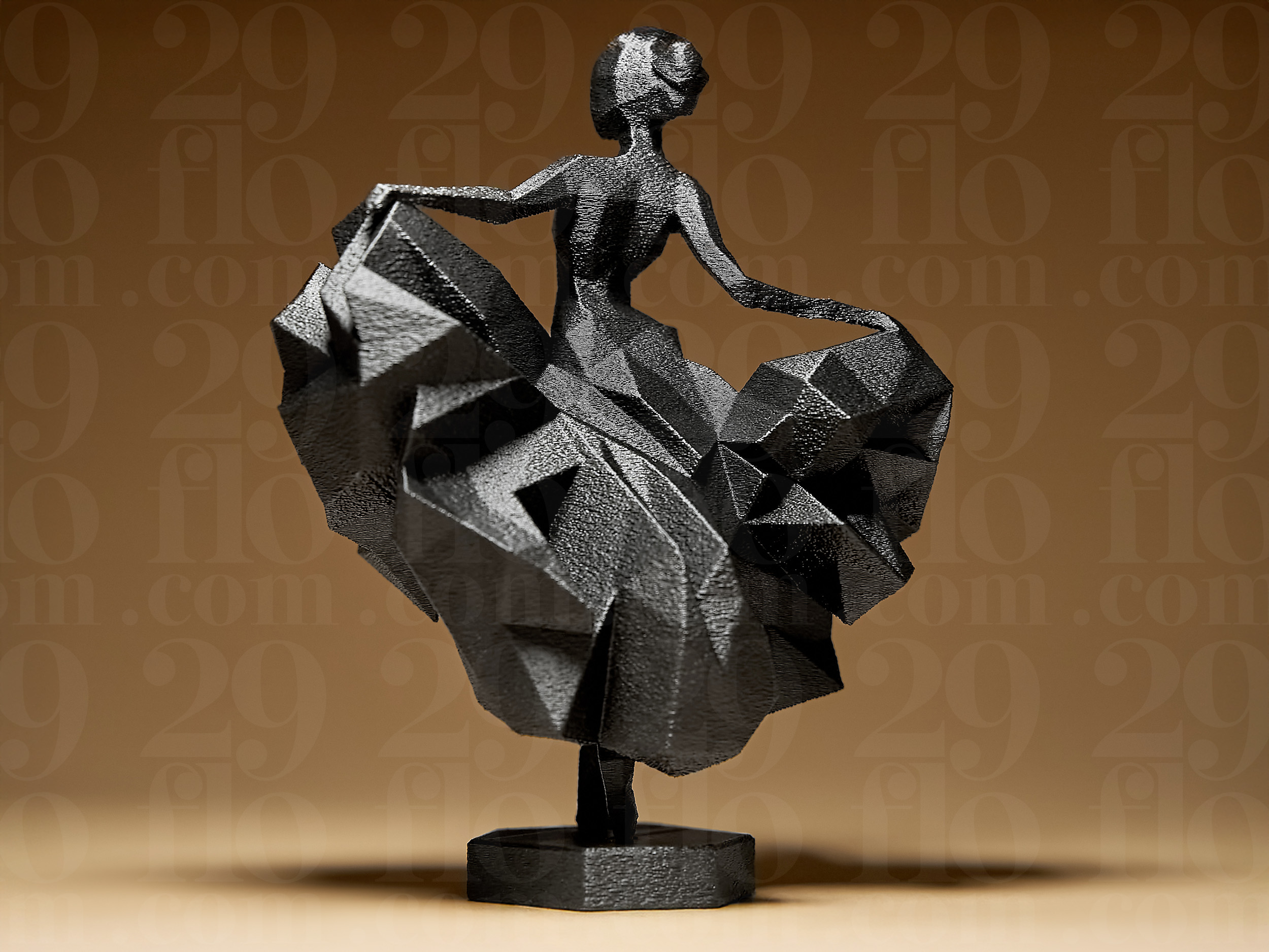 Miniatura 3 do modelo 3D Geometric Ballerina Dancer