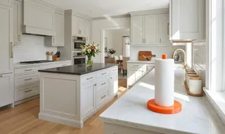 Vibrant Orange Modern Kitchen Paper Towel Holder