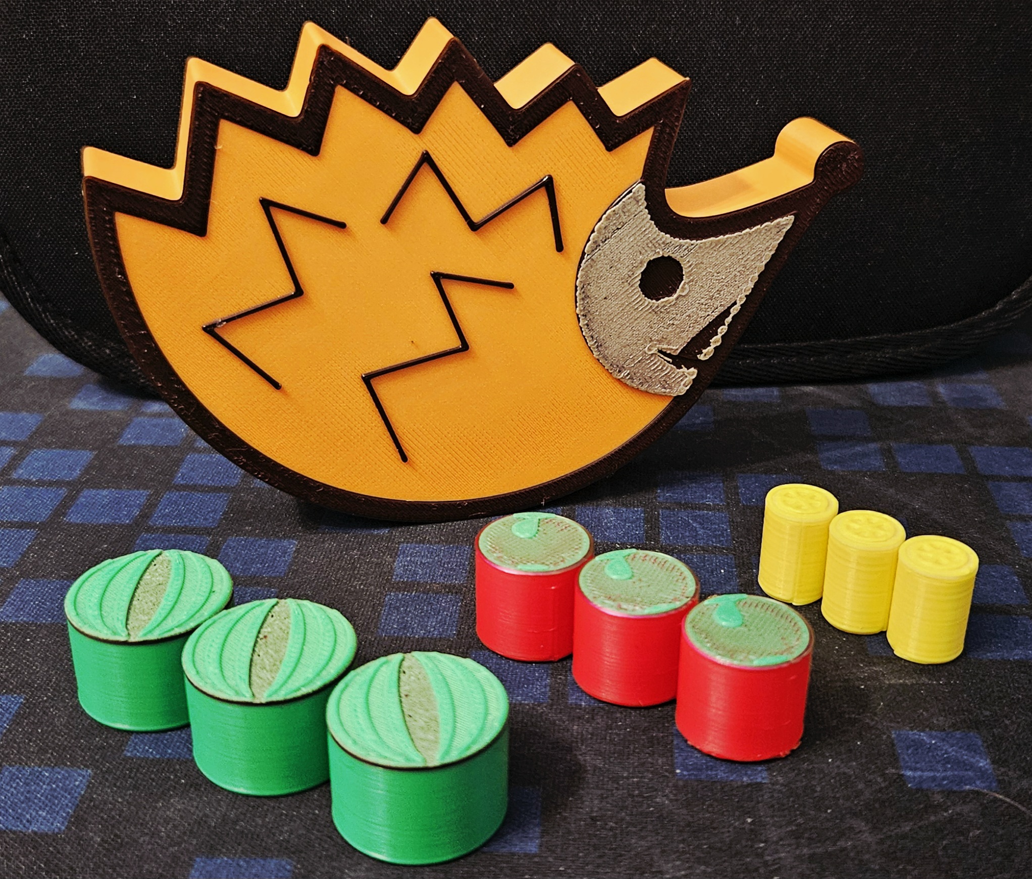 Hedgehog Balance Toy — Stackable Fruit Pieces