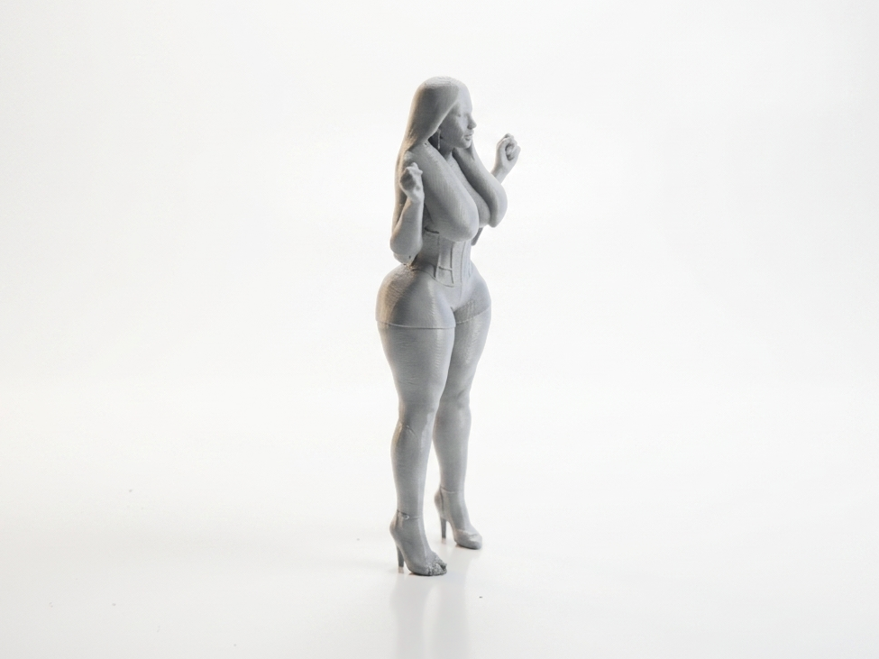 Lady With Scarf Figurine Female Figure 3D Printable