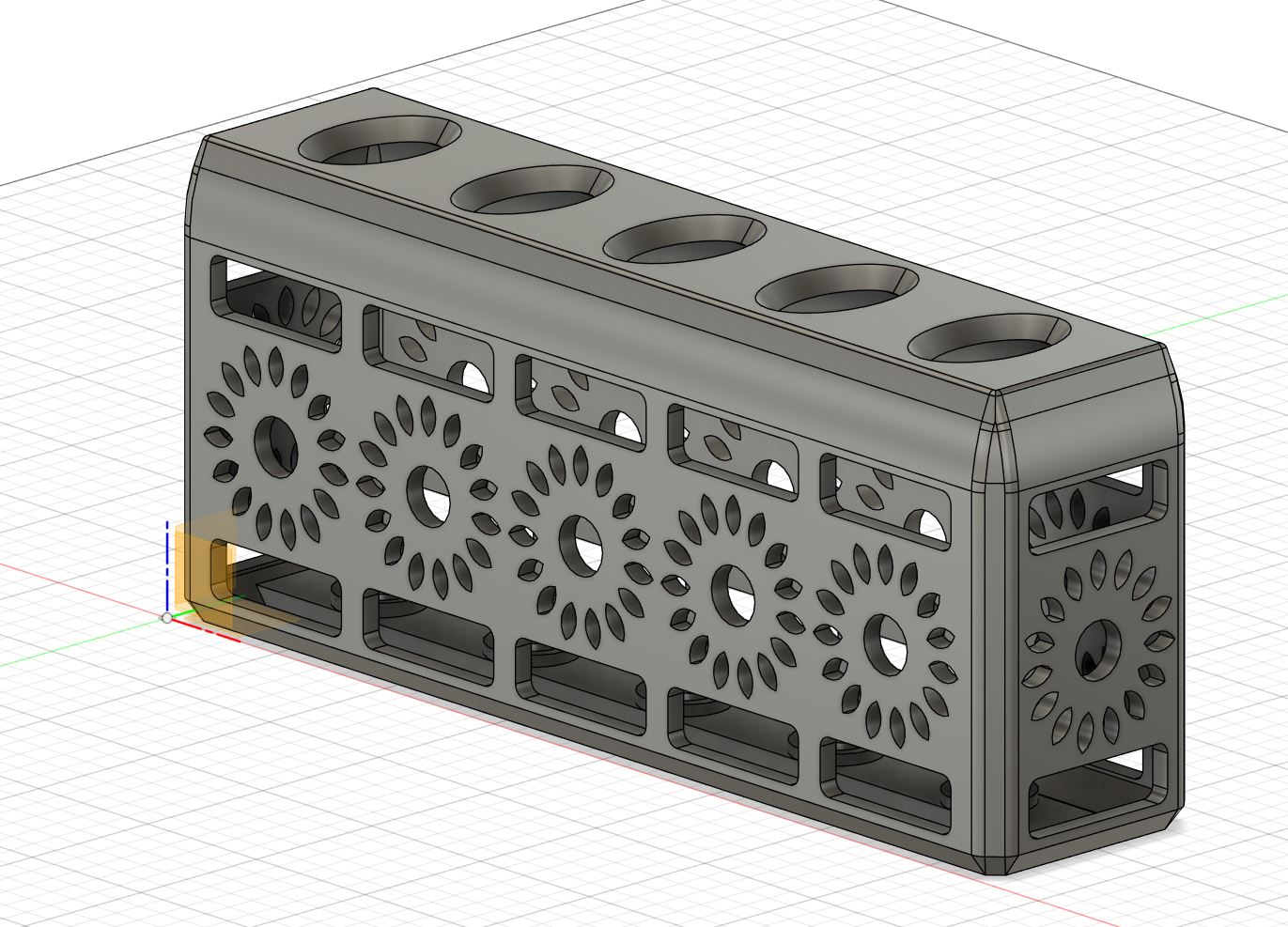 Parametric tootbrush holder