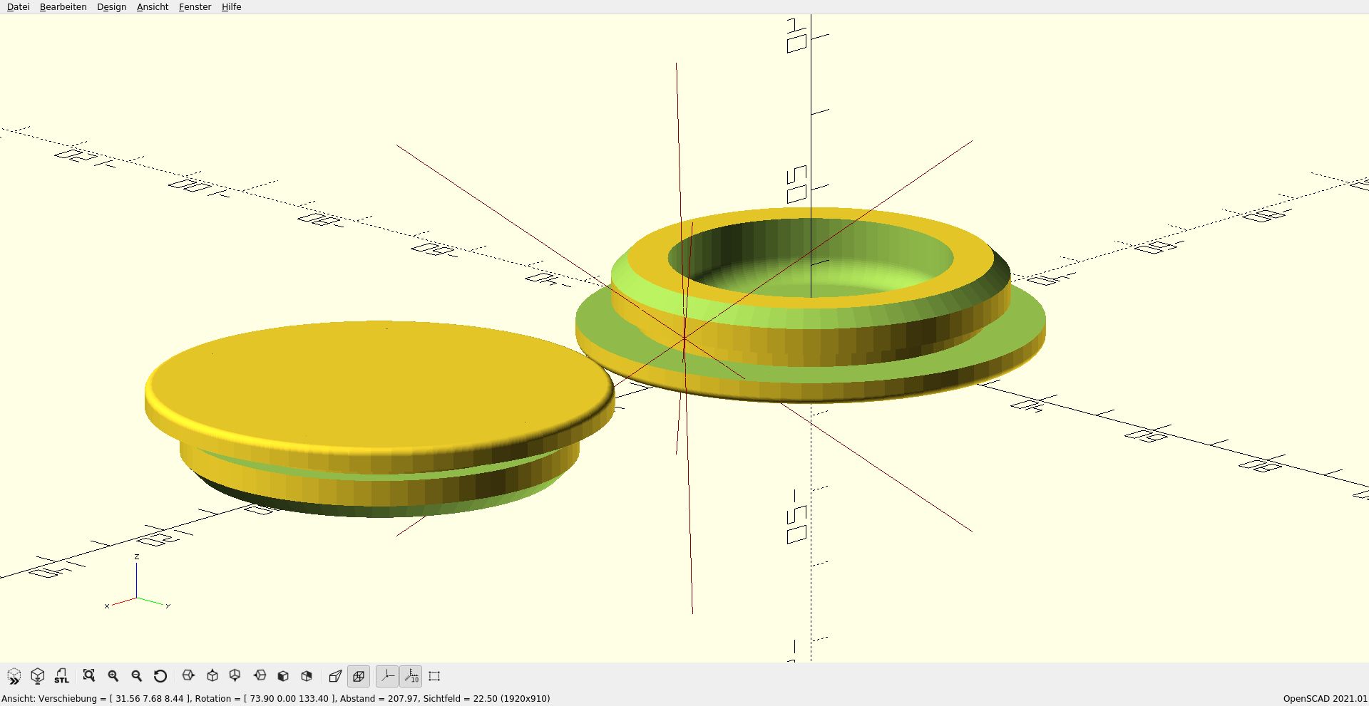 Blanking Plug / Verschlussstopfen, Blindstopfen  / Anpassbares / Customizable OpenSCAD- Script