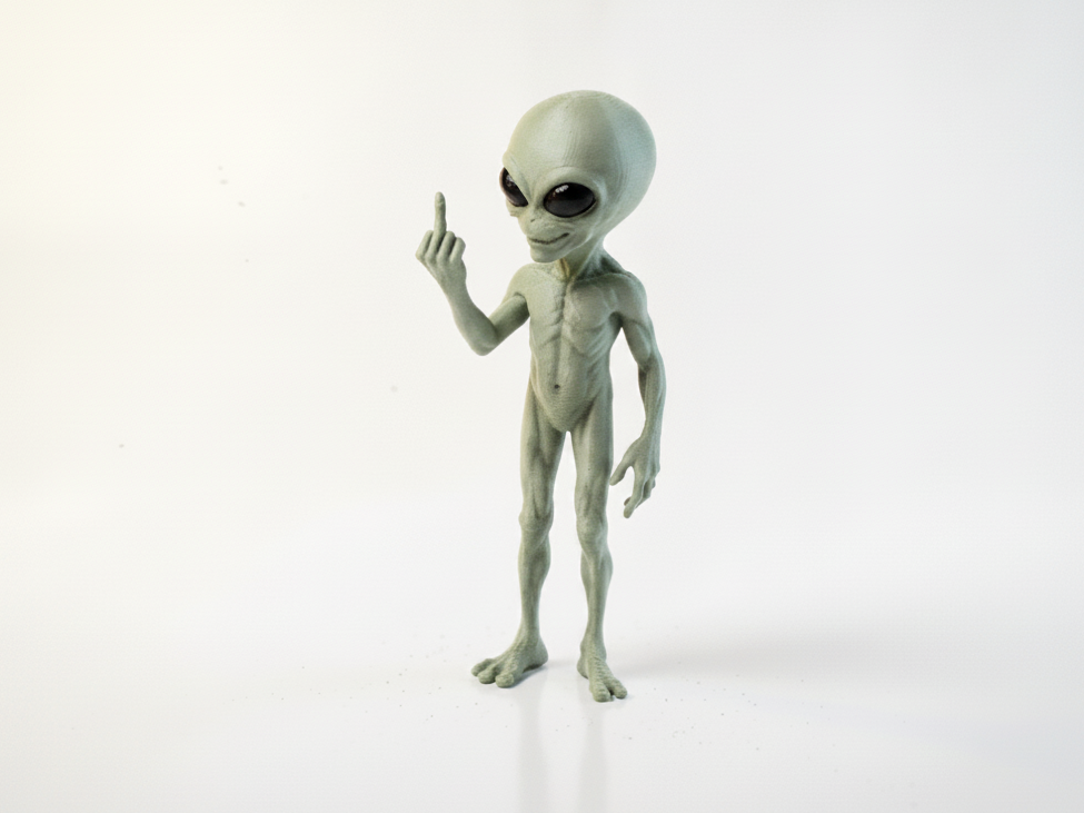 Alien Figurine Fantasy Sci-Fi Character 3D Printable