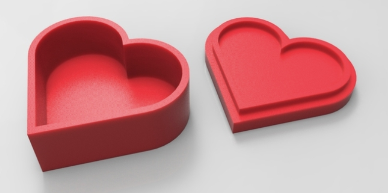 Heart jewelry box