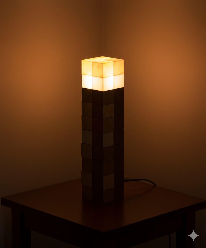 Minecraft torch lamp